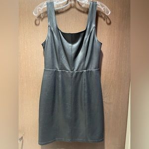 Black mini leather dress from Altard State